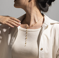 18K Gold Bloom Dangle Necklace
