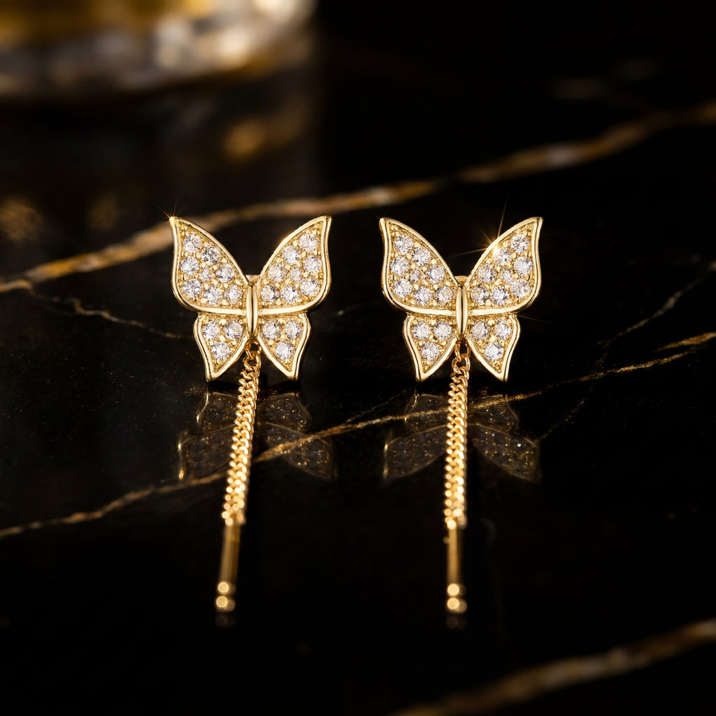 Pendientes Butterfly Dream – Brillo y Tendencia