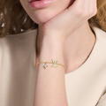 Almira White Enamel Bracelet