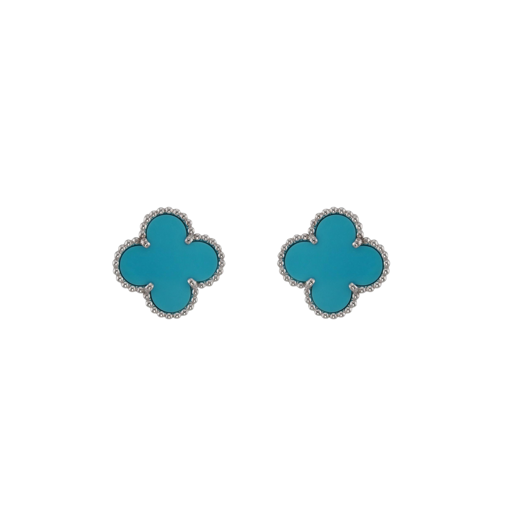 Ocean Blue VC Earrings (in gold & silver)