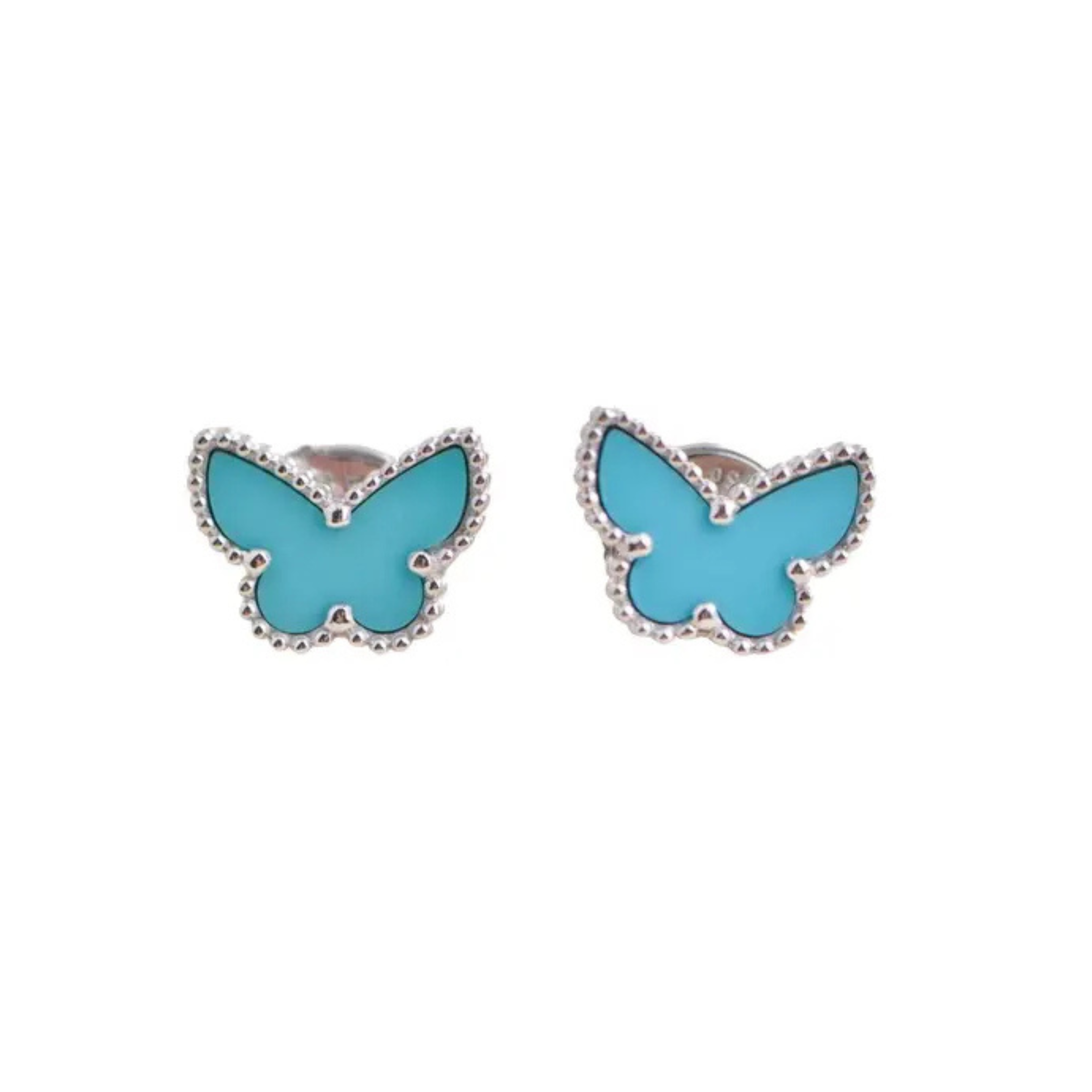 Baby Blue Butterfly VC Earrings