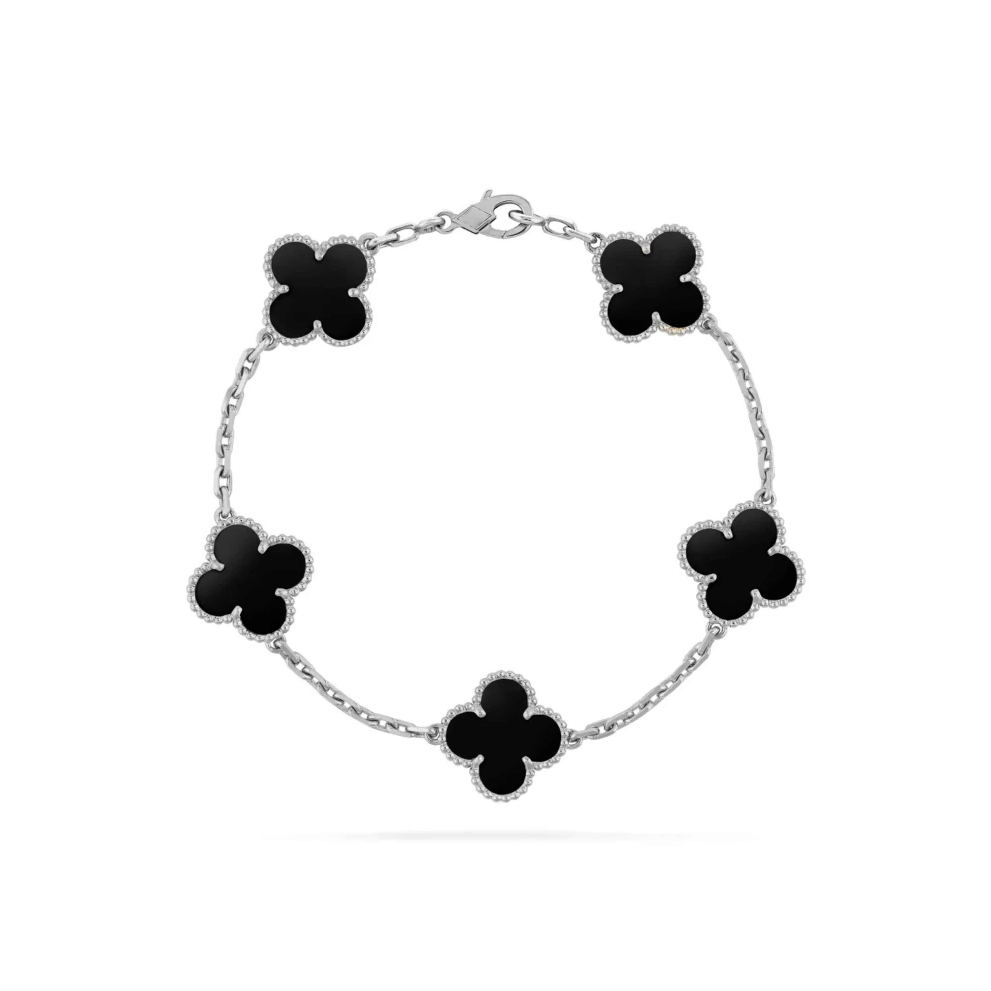 Black Lindsay Bracelet (in silver & gold)