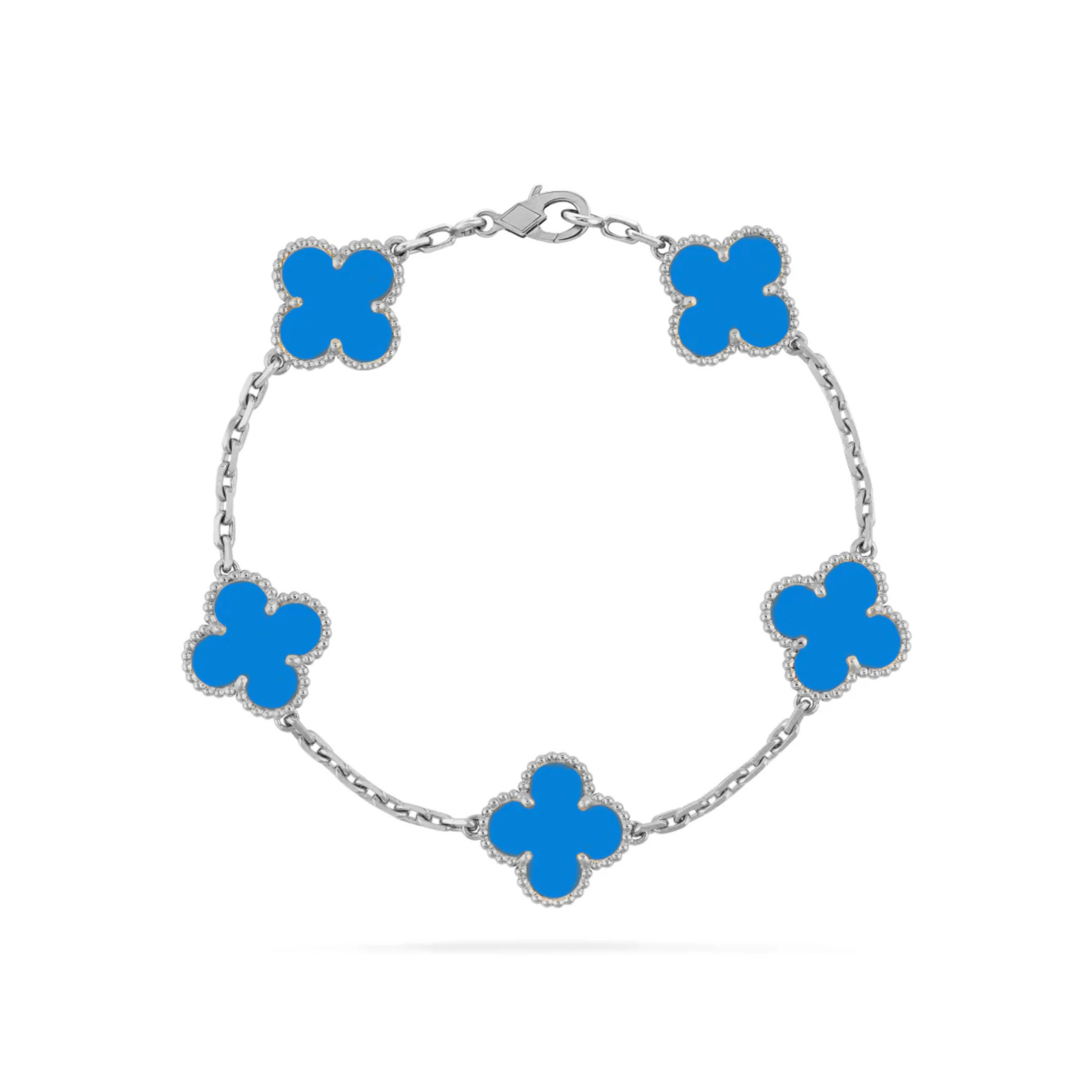 Blue Lindsay Bracelet (silver)
