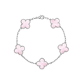 Silver Pink Lindsay Bracelet