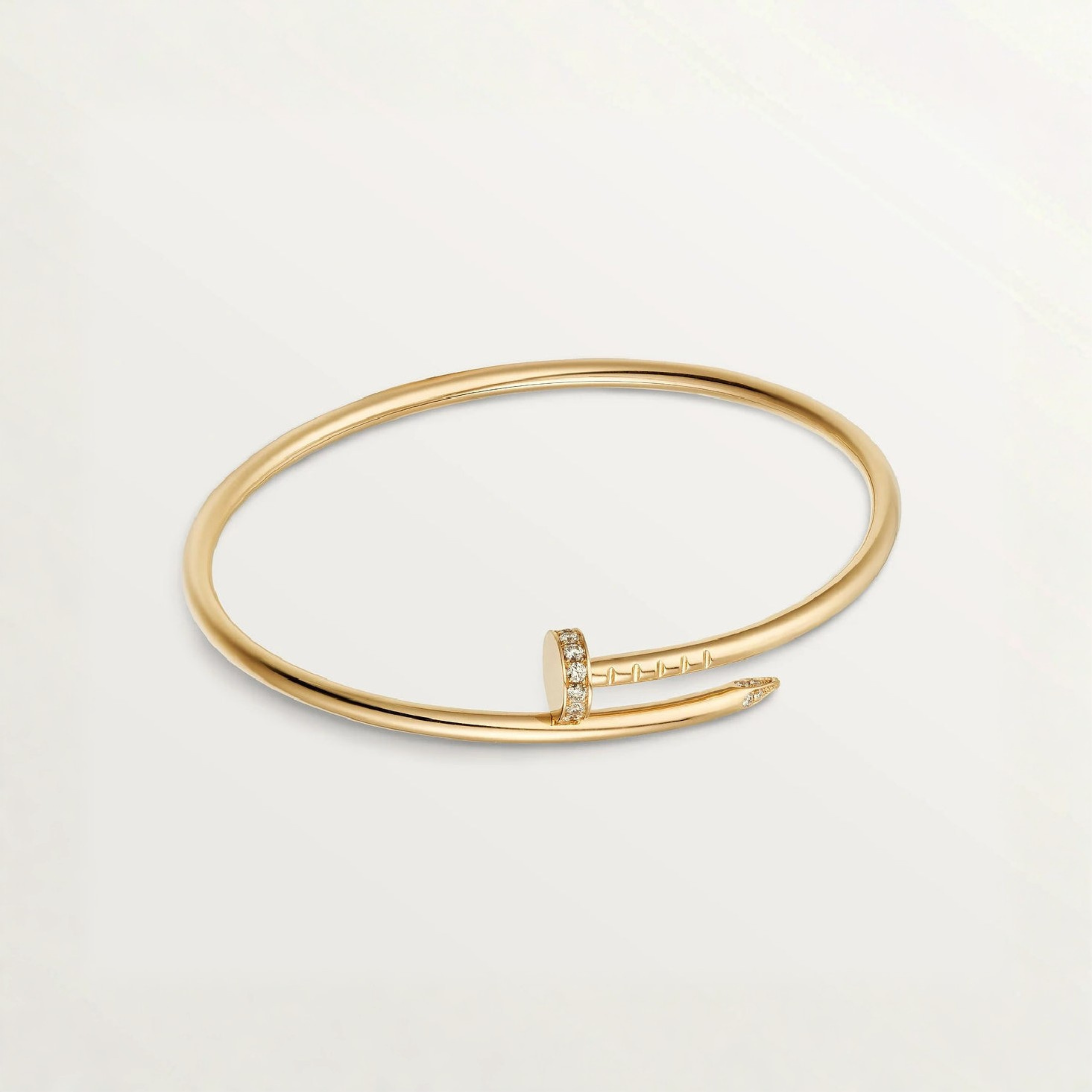 Rhinestone Nail Bracelet (fine) (in silver & gold)