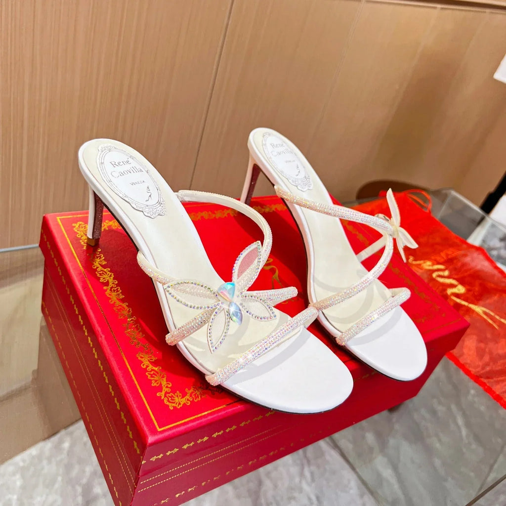 Butterflower Crystal Sandals