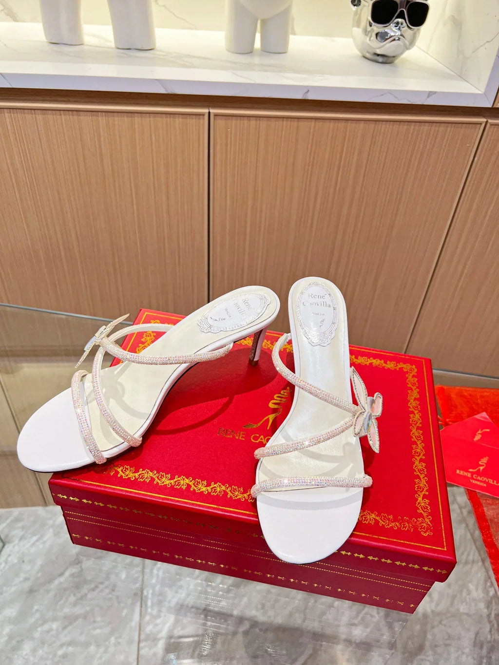 Butterflower Crystal Sandals