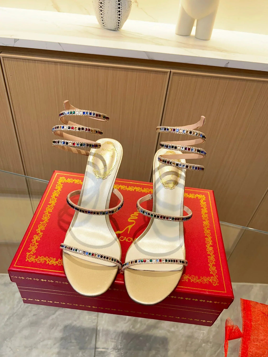 Cleo Color Crystal Sandals