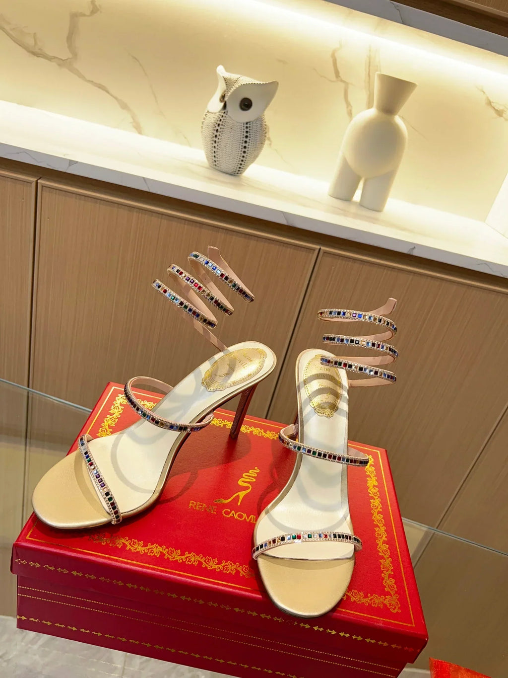 Cleo Color Crystal Sandals