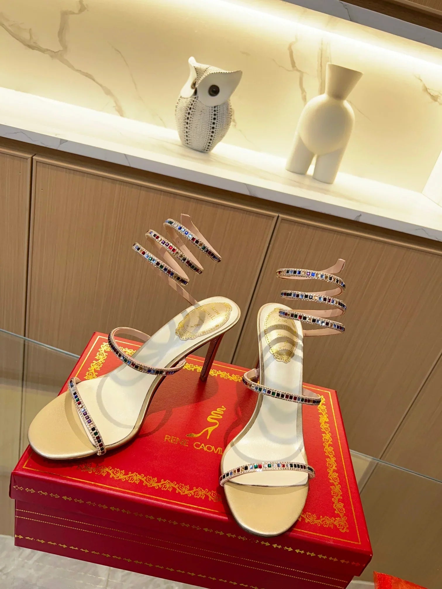 Cleo Color Crystal Sandals