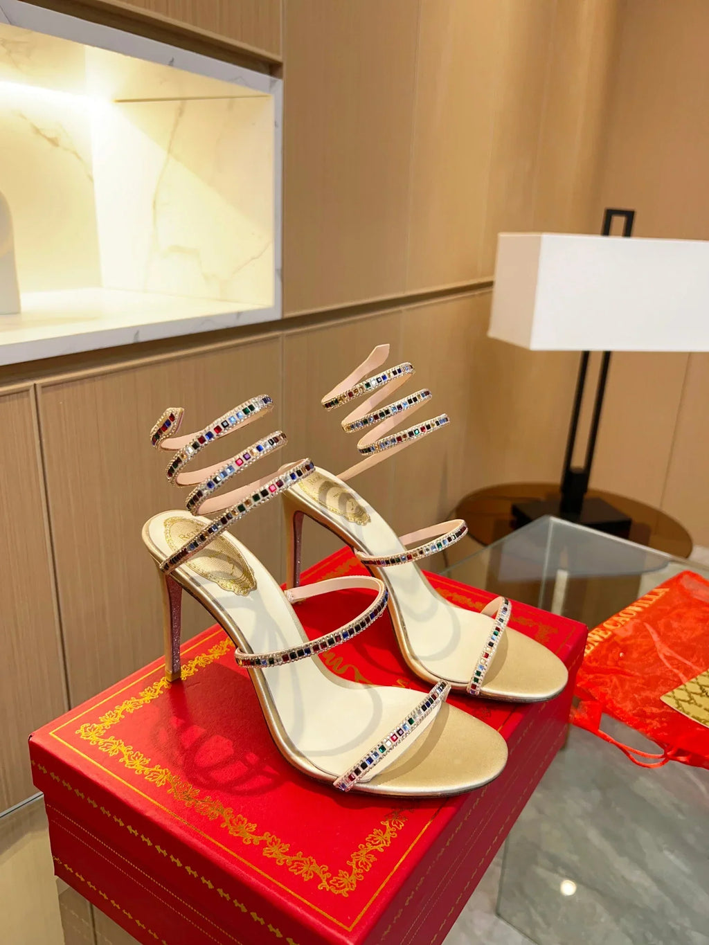 Cleo Color Crystal Sandals