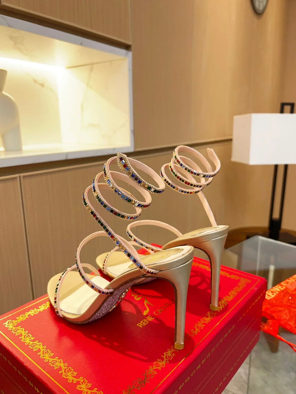 Cleo Color Crystal Sandals