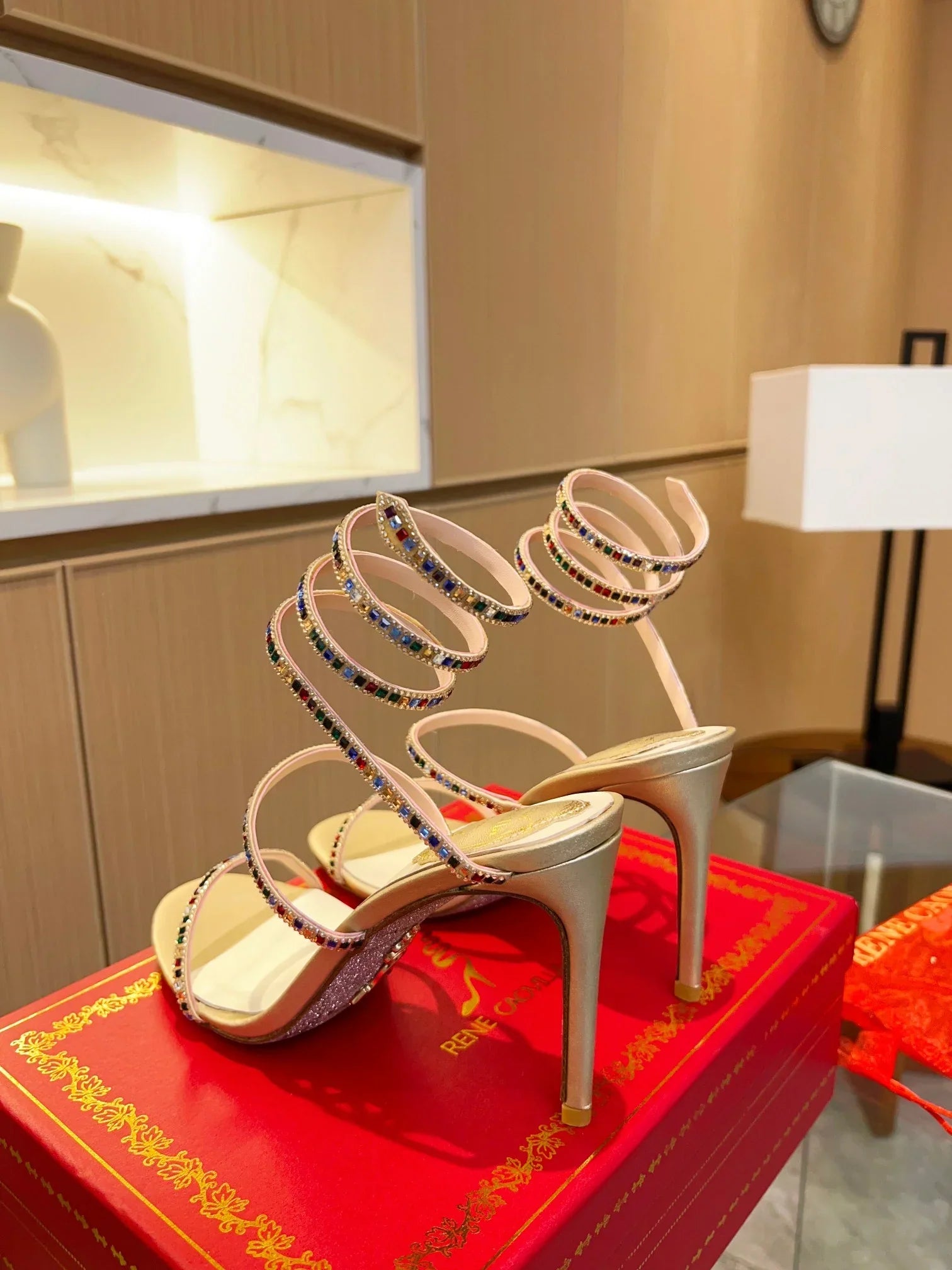 Cleo Color Crystal Sandals