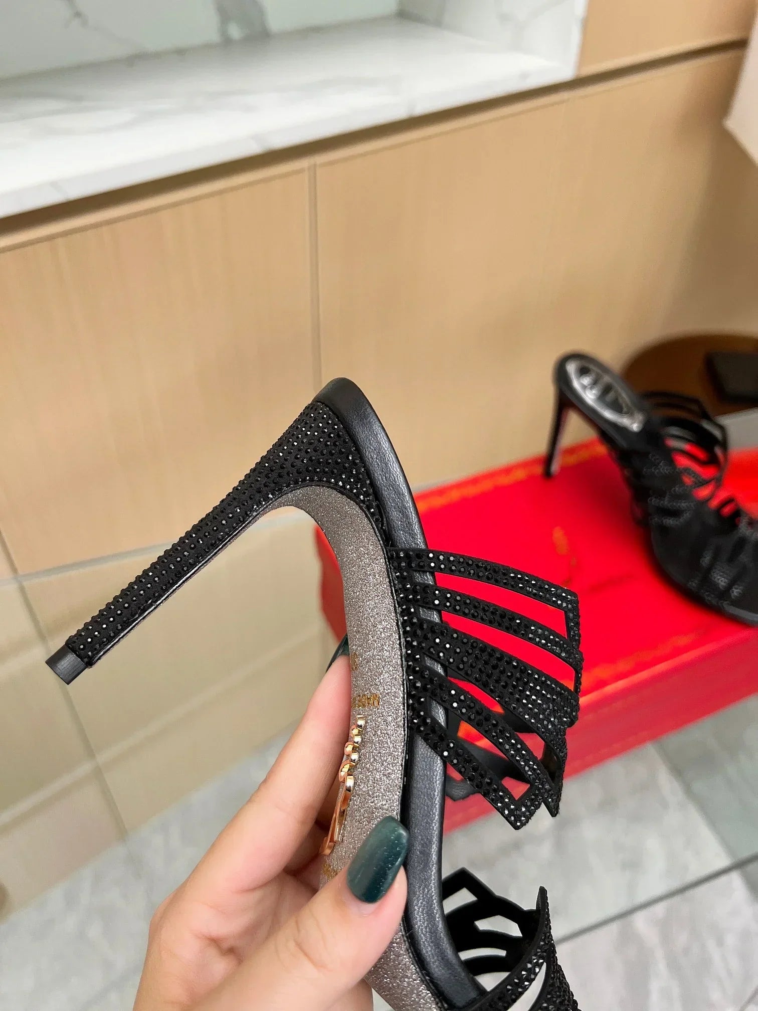 Crystal Diamond High Heels