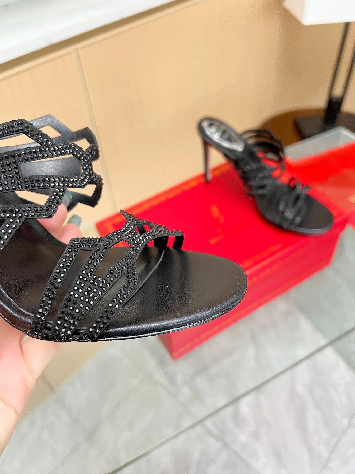 Crystal Diamond High Heels
