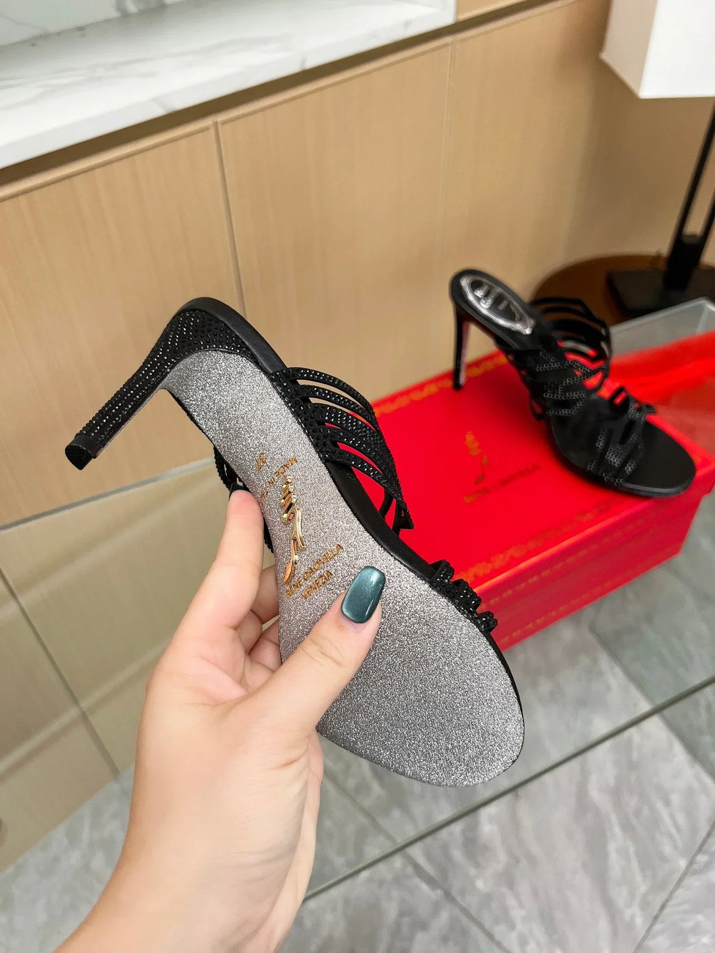 Crystal Diamond High Heels