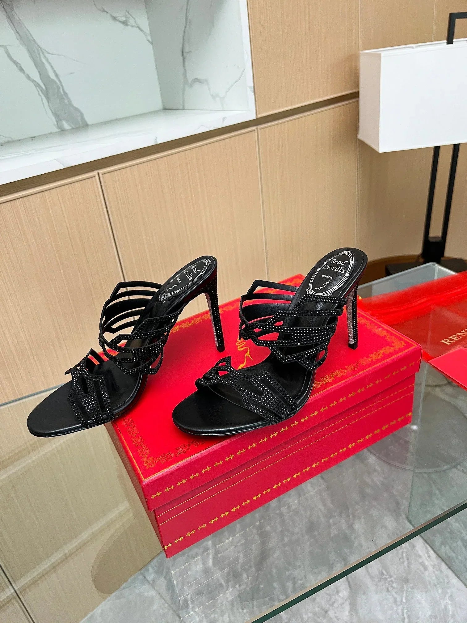 Crystal Diamond High Heels
