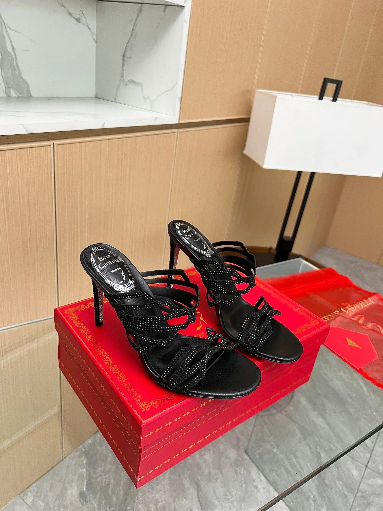 Crystal Diamond High Heels