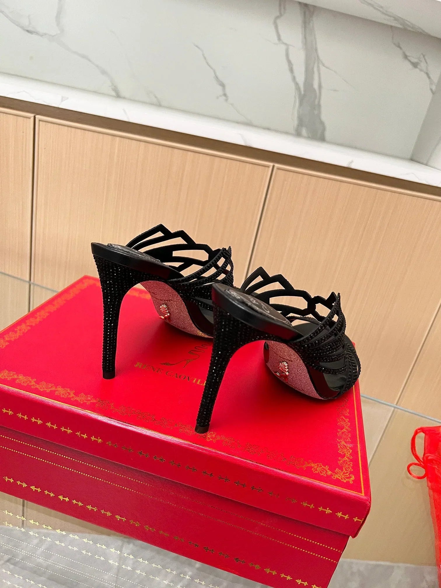 Crystal Diamond High Heels