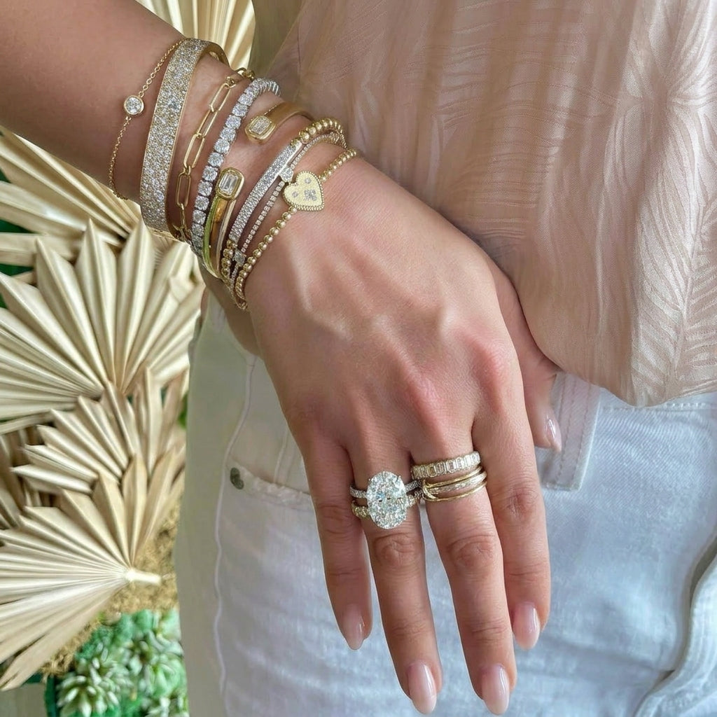 Pearl Diamanté Bracelet (all colours)