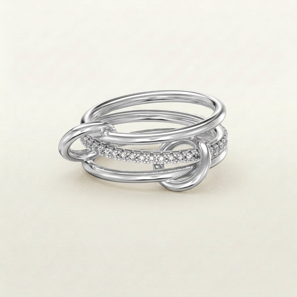 Sorell Layer Ring (gold & silver)