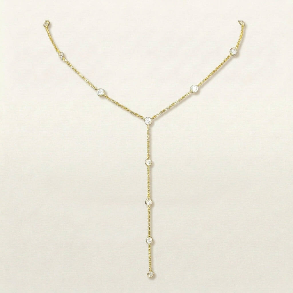 Alai Layer Diamond Drop Necklace