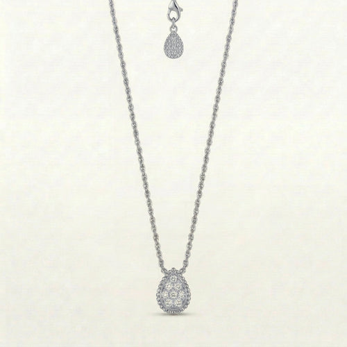 Aerial Teardrop Classy Diamanté Necklace