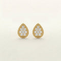 Aerial Crystallic Gold Earrings (gold & silver)