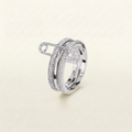 Safety Pin Stack Ring (in gold & silver)