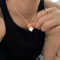 Clio Diamanté Pearl Necklace