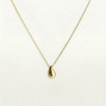 Simple Droplet Gold Necklace