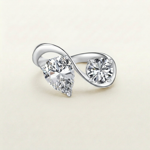 Adriana Twin Ring (gold & silver)