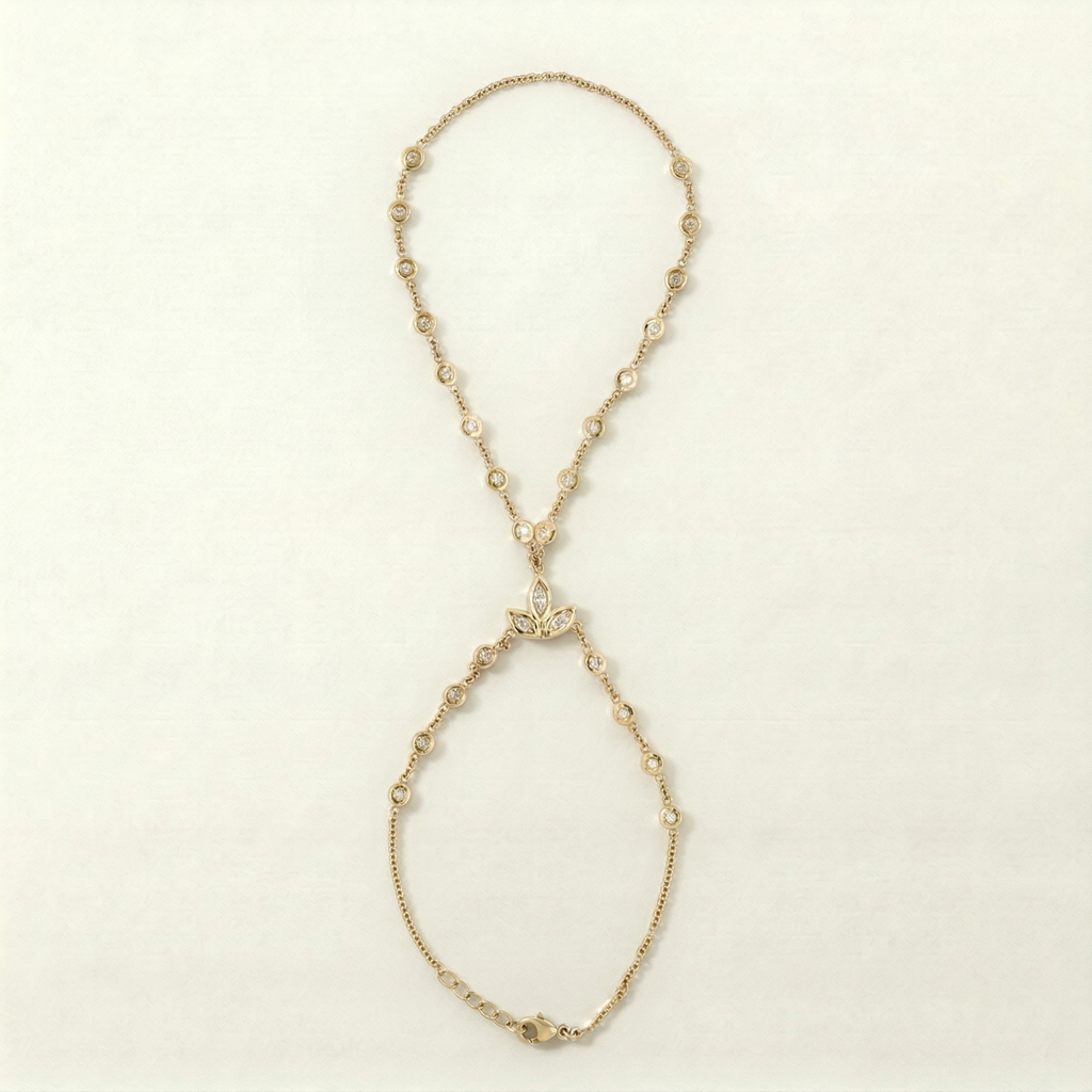 Gold Arabella Hand Chain