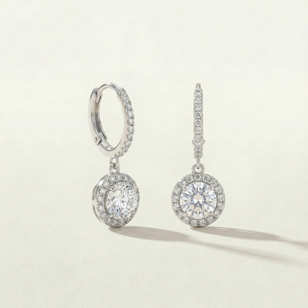 Silver Angel Dangling Earrings