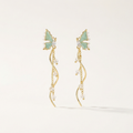 Butterfly Pearls Drop Earrings