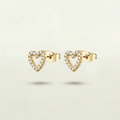 Mina Heart Earrings (gold & silver)