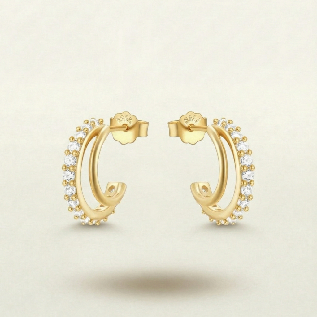 Shyla Sterling Silver Hoop Earrings