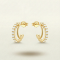 Shyla Sterling Silver Hoop Earrings