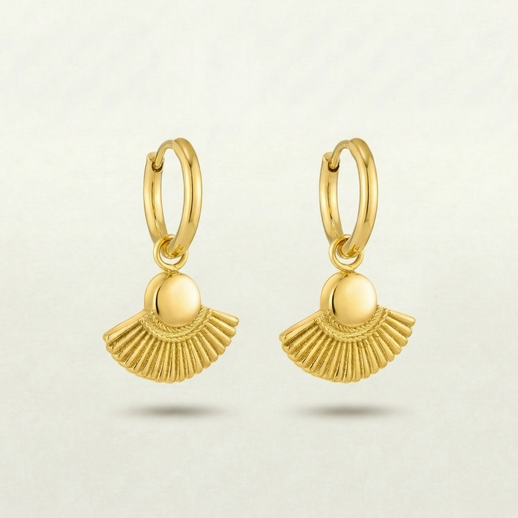 Athena Gold Goddess Earrings