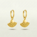 Athena Gold Goddess Earrings