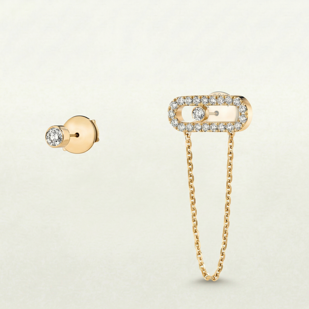 Molly Diamanté Chain Layering Earring