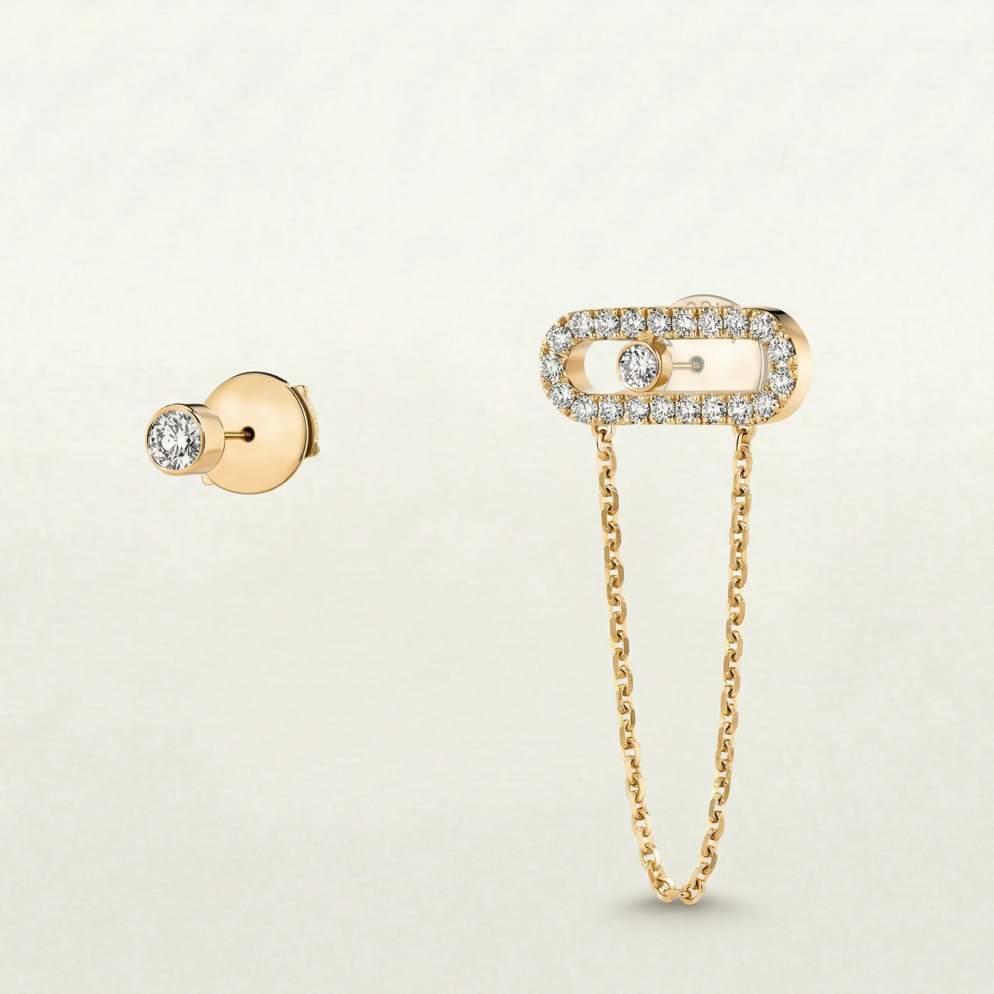 Molly Diamanté Chain Layering Earring