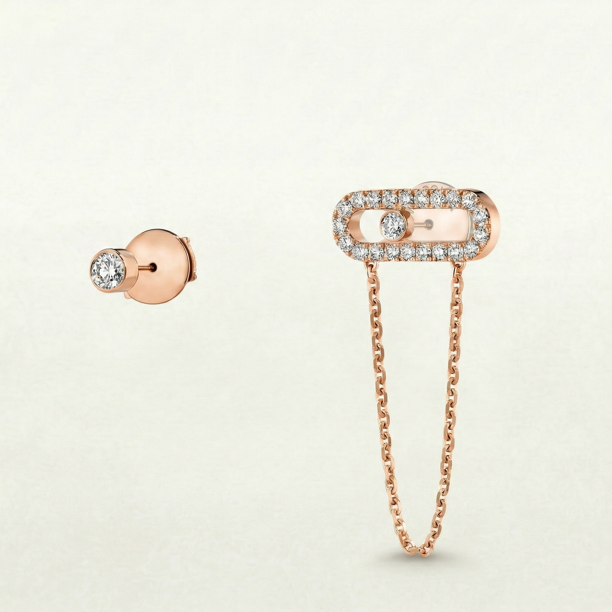 Molly Diamanté Chain Layering Earring
