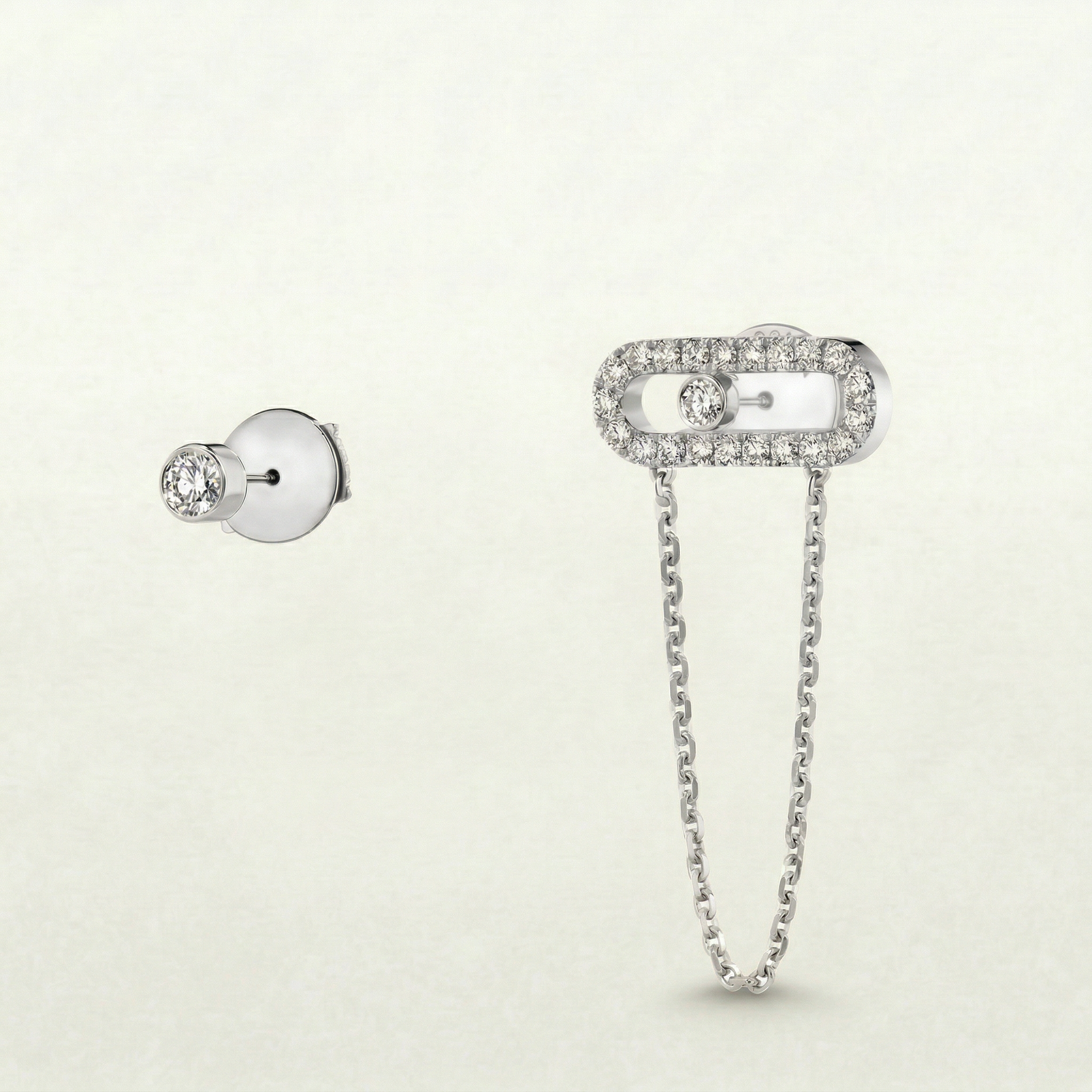 Molly Diamanté Chain Layering Earring