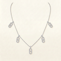 Molly Diamanté White Gold Necklace
