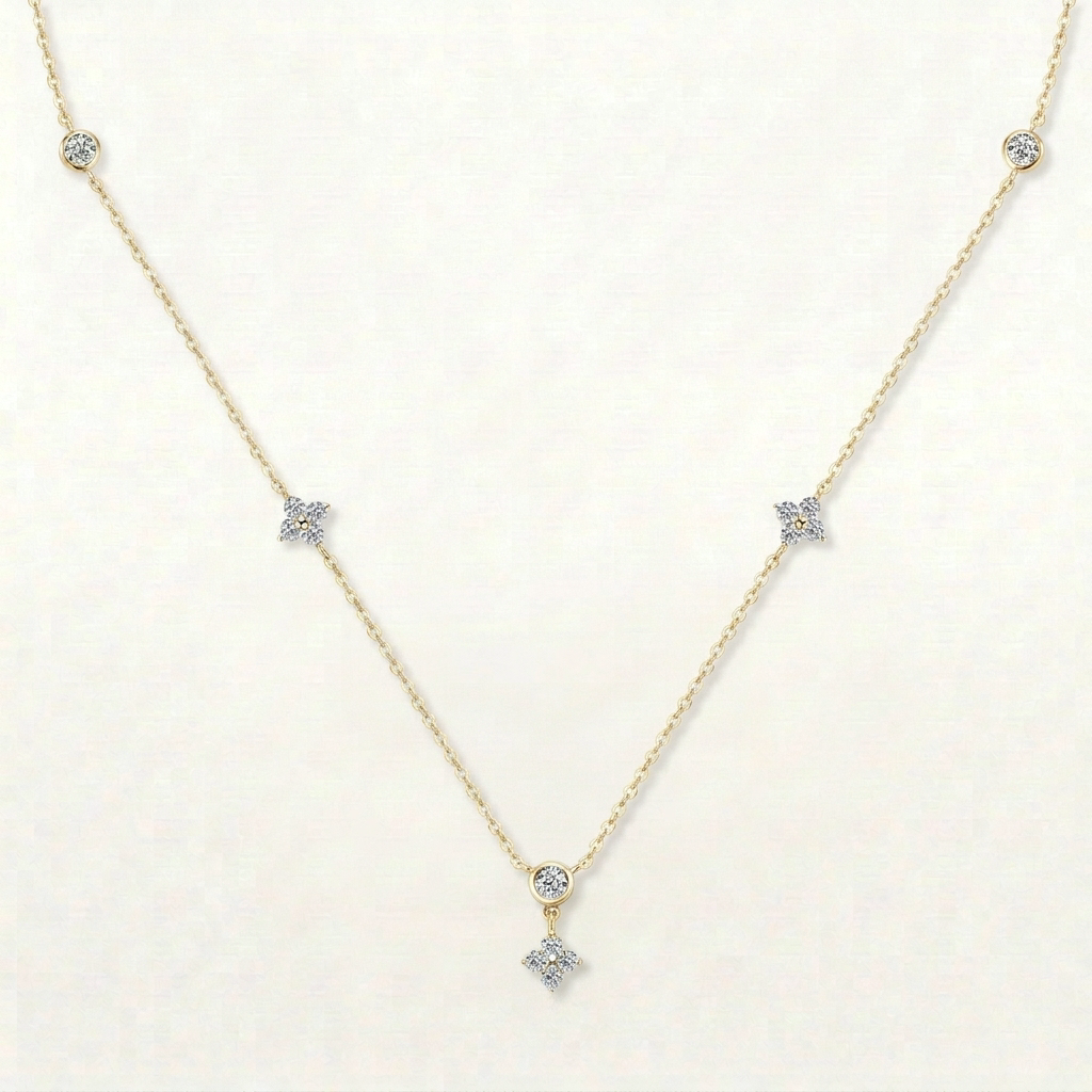 Lavella Statement CZ Necklace