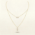 Mollyanne Diamanté Necklace (in gold & silver)