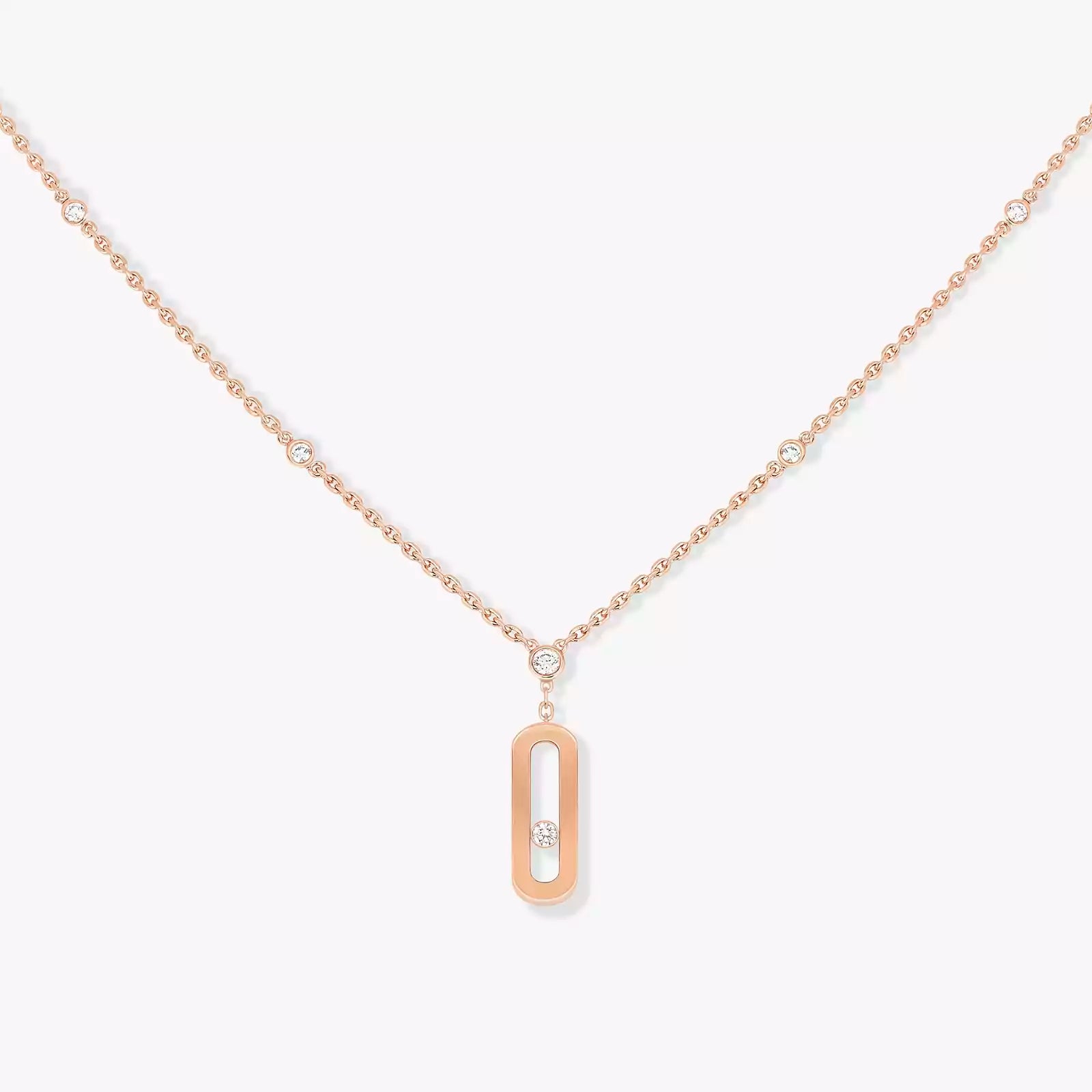 Mollyanne Rose Gold Uno Long Necklace
