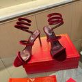 Velvet Snake Crystal Sandals