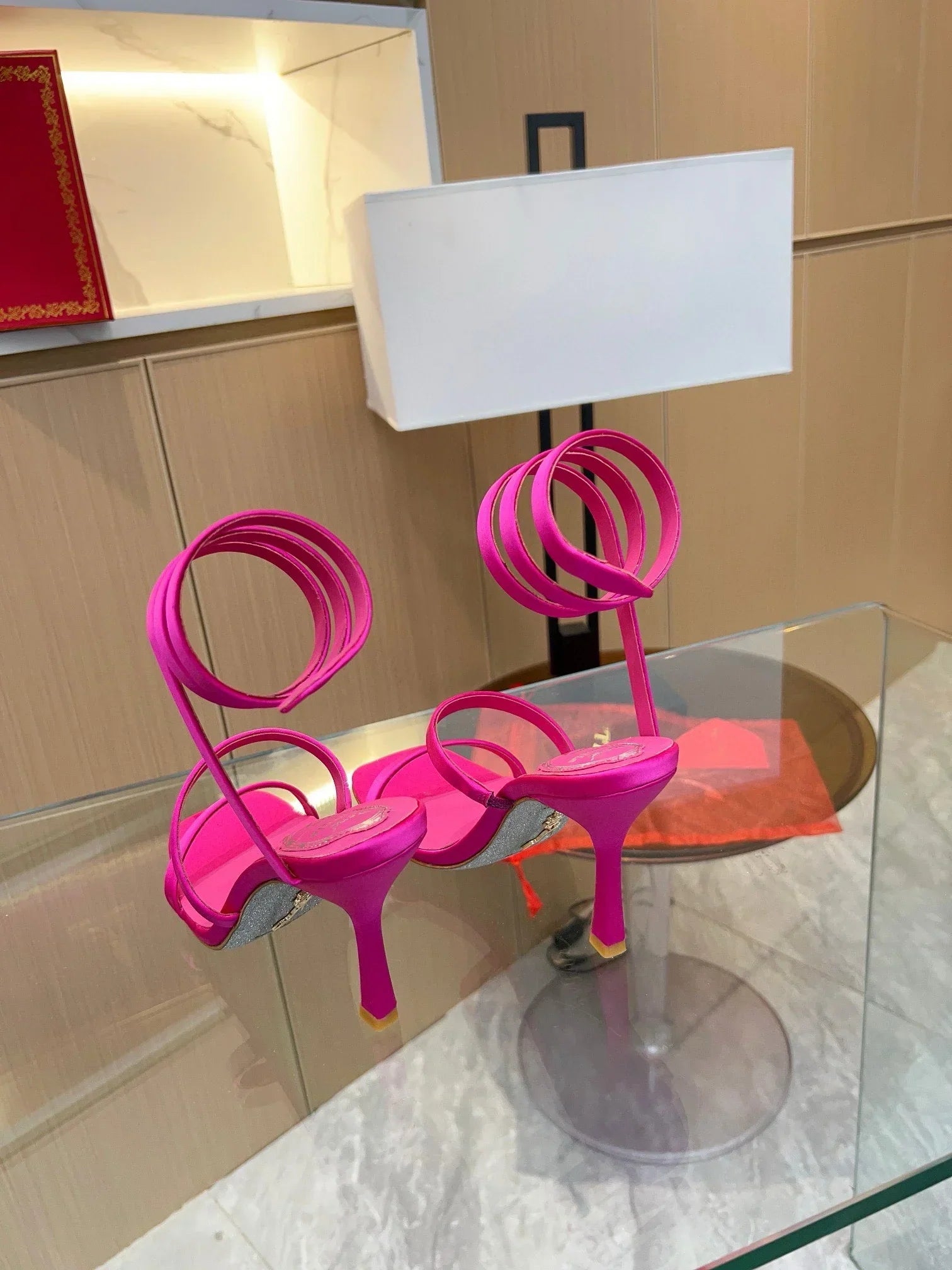 Silk Snake Crystal Sandals